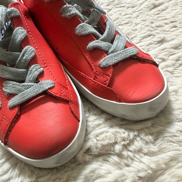 Golden Goose Cherry Red Leather Sneakers - Picture 13 of 13